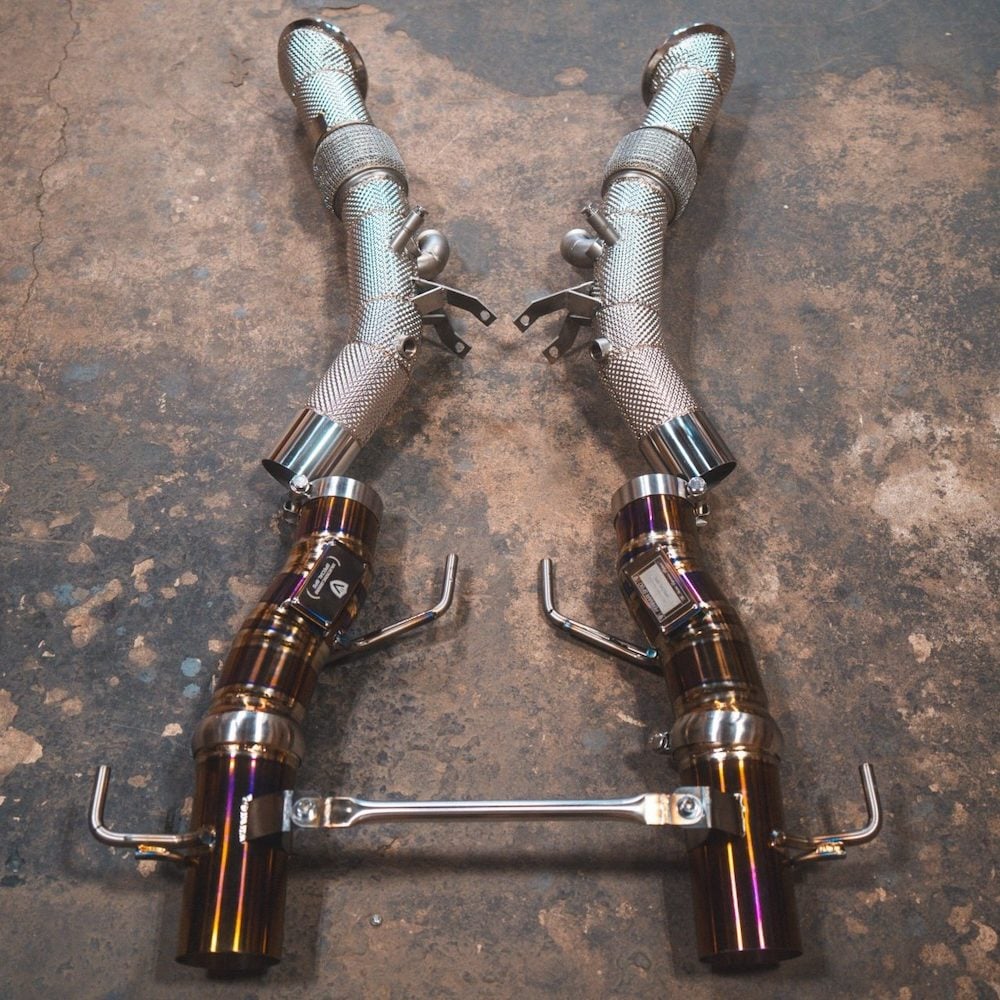 Valvetronic Designs F1 Exhaust System for F173 Ferrari SF90 [FER.SF90.F1.VSES.TI/FER.SF90.F1.VSES.FF.TI]
