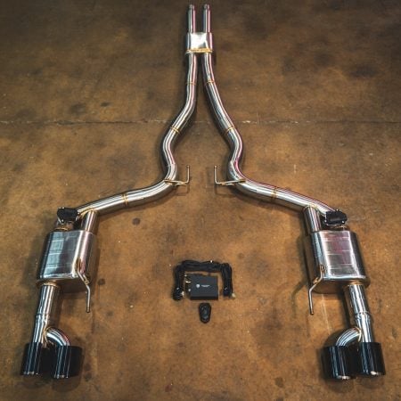 Valvetronic Designs Valved Sport Exhaust System for S550 Ford Mustang GT [FRD.S550.S650.VSES.TI/FRD.S550.S650.VSES.BR]