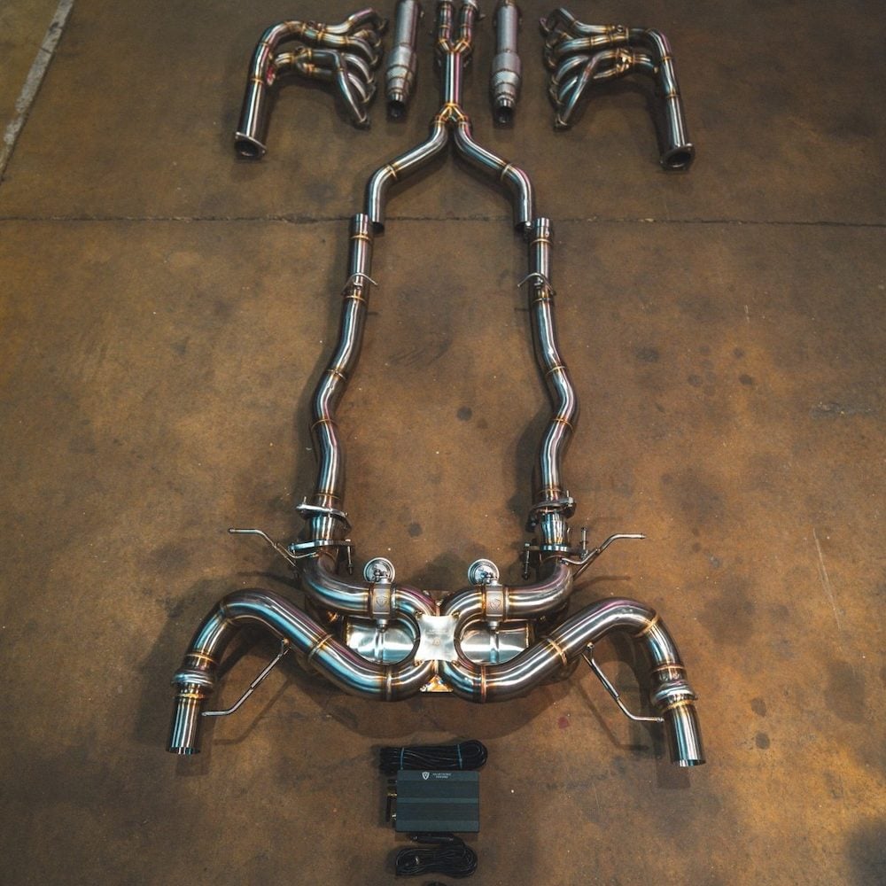 Valvetronic Designs Valved Sport Exhaust System for Aston Martin DBS V12 [AMR.DBS.V12.VSES.BR/AMR.DBS.V12.VSES.FFH.BR]