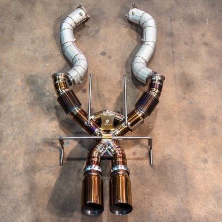 Valvetronic Designs F1 Race Exhaust System for P25 Mclaren 750S [MAC.750S.F1.FF.TI/MAC.750S.F1.TI]