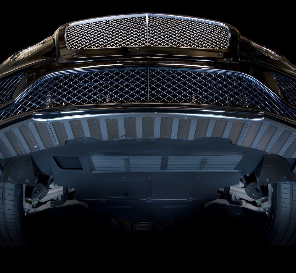 Scrape Armor Front Bumper Protection for Bentley Continental GT V8 S Installed