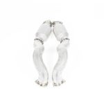 JCR Titanium Race-Silenced Link Pipes for 982 Porsche 718 Cayman GT4 RS / Spyder RS - Rear View of Link Pipes