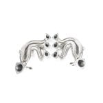 JCR Inconel Race Exhaust Manifolds for 982 Porsche 718 Cayman GT4 RS / Spyder RS - Rear View of Manifolds
