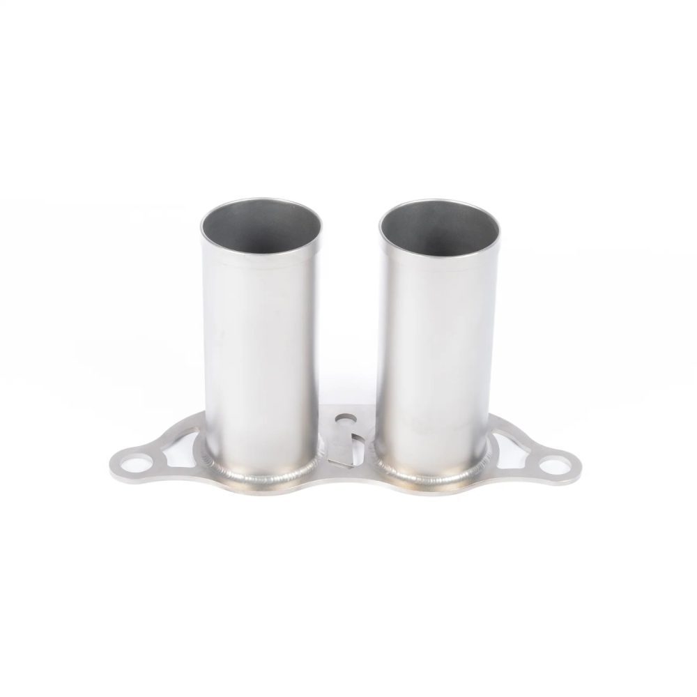 JCR Titanium Race Cup Exhaust Tips for 992 Porsche 911 GT3, GT3 RS, GT3 Touring, and S/T (with JCR exhaust system) - Lower Front View of Tips