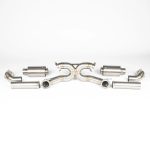 JCR Titanium Non-Valved Race Rear Silencer Kit for 982 Porsche 718 Cayman GT4 RS / Spyder RS - Exploded