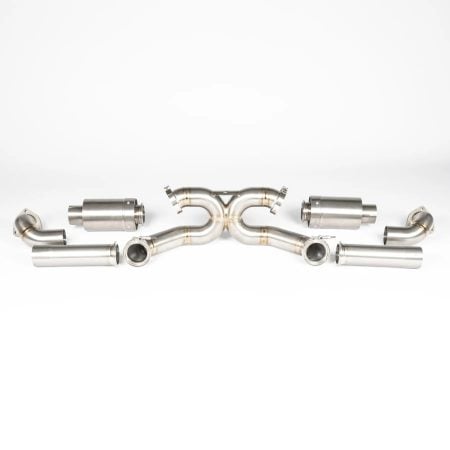 JCR Titanium Non-Valved Race Exhaust Kit for 982 Porsche 718 Cayman GT4 RS / Spyder RS