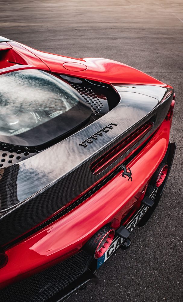 Capristo Carbon Rear Spoiler for F173 Ferrari SF90 [03FE12710001]