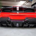 Capristo Carbon Rear Diffuser for Ferrari 488 Pista [03FE08710049LG/03FE08710049LM] - Rear View