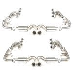 JCR Non-Valved Superlight Race Exhaust System & Manifold Assembly for 991.2 Porsche 911 GT3 RS (with OPF) / Speedster - Silenced Center Section Options