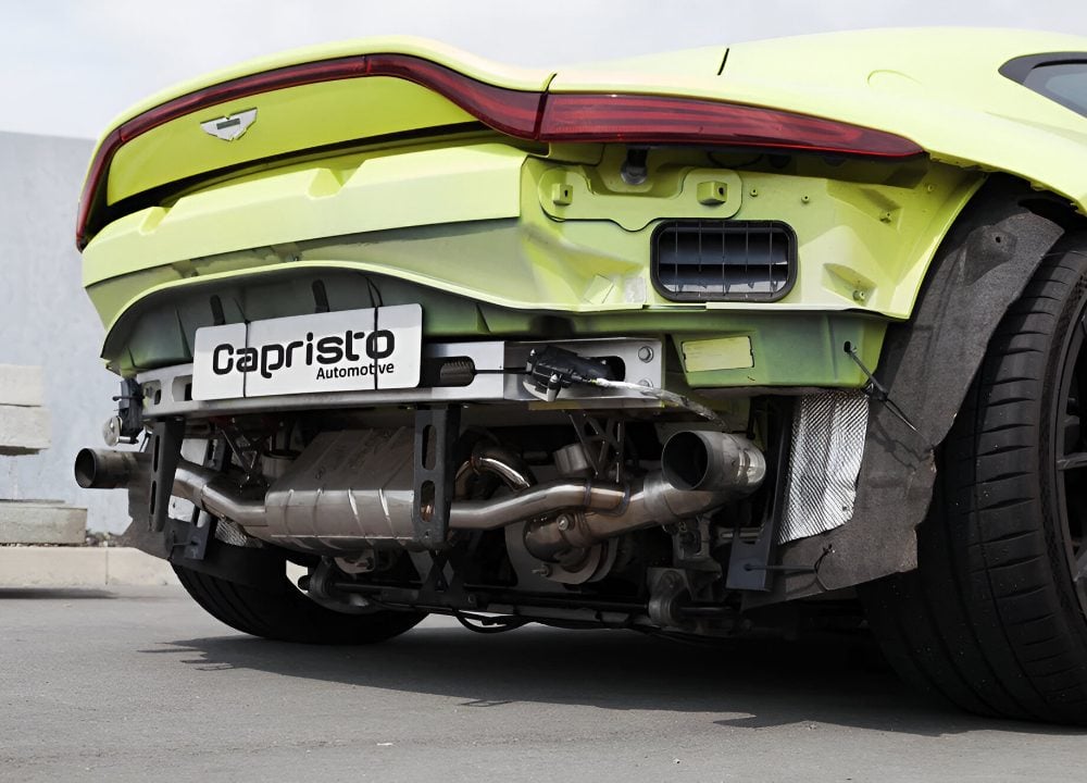 Capristo Valved Exhaust System w/ Carbon Tips for Aston Martin V8 Vantage