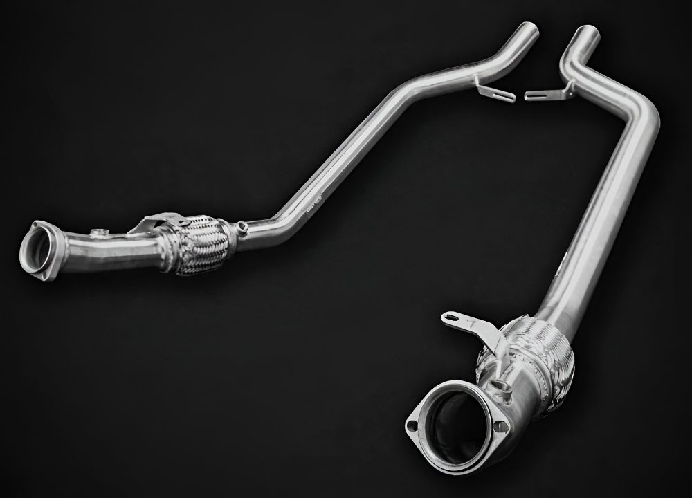 Capristo Middle Silencer Spare w/ Race Pipes for R231 Mercedes-Benz SL 63 AMG [02MB03603011CD]