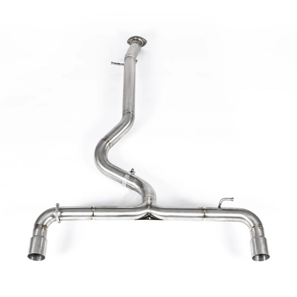 JCR Titanium Rear Section for XP210 Toyota GR Yaris, Non-Silenced Version - Front View of Rear Section