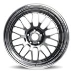 Volk Racing 21A Wheel in Dark Gunmetal/Diamond-Cut Rim - Front View of Wheel