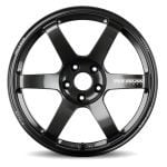 Volk Racing TE37 Saga S-Plus Wheel in Diamond Dark Gunmetal - Front View of Wheel