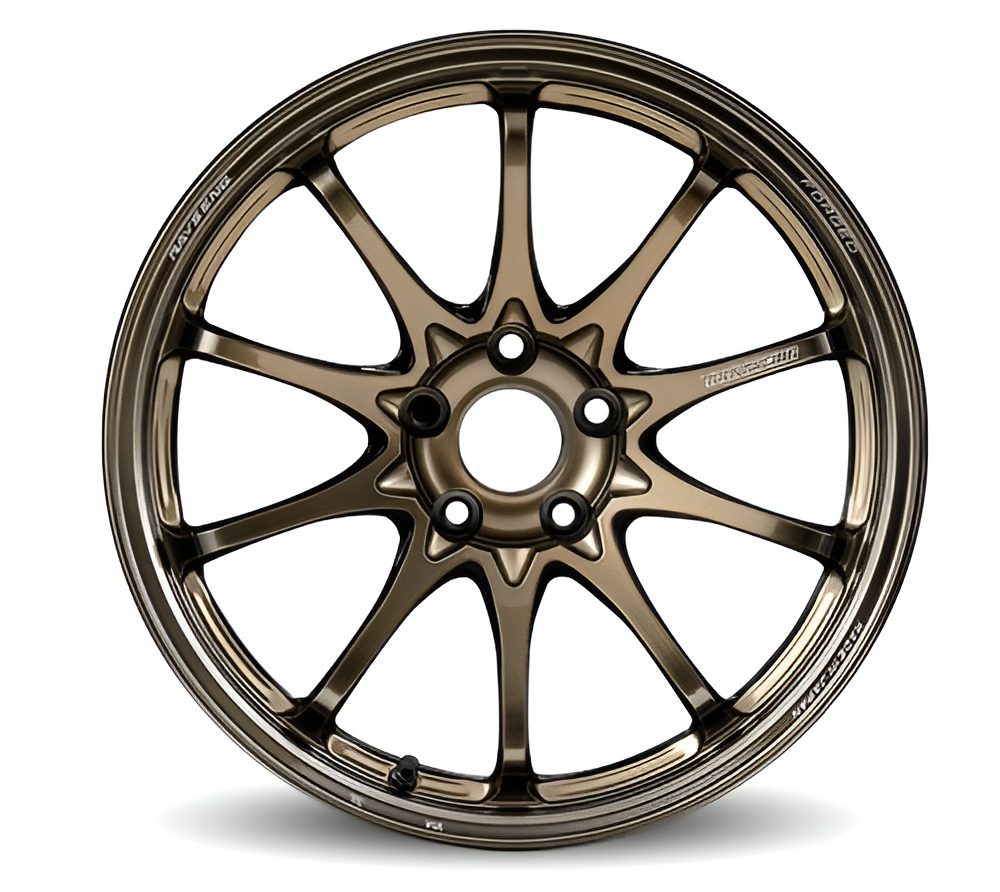 Volk Racing CE28N-Plus Wheel in Shining Bronze Metal - Front View of Wheel