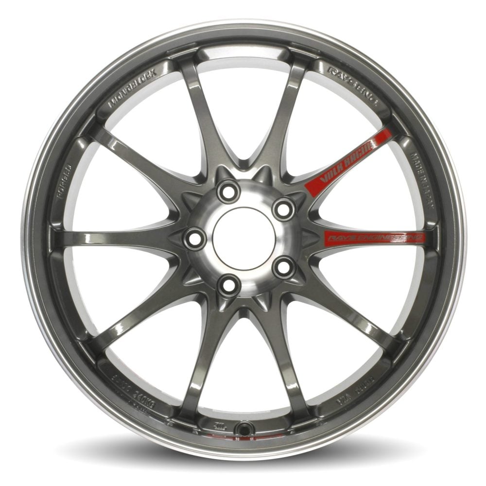 Volk Racing CE28SL Wheel in Pressed Graphite - Front View