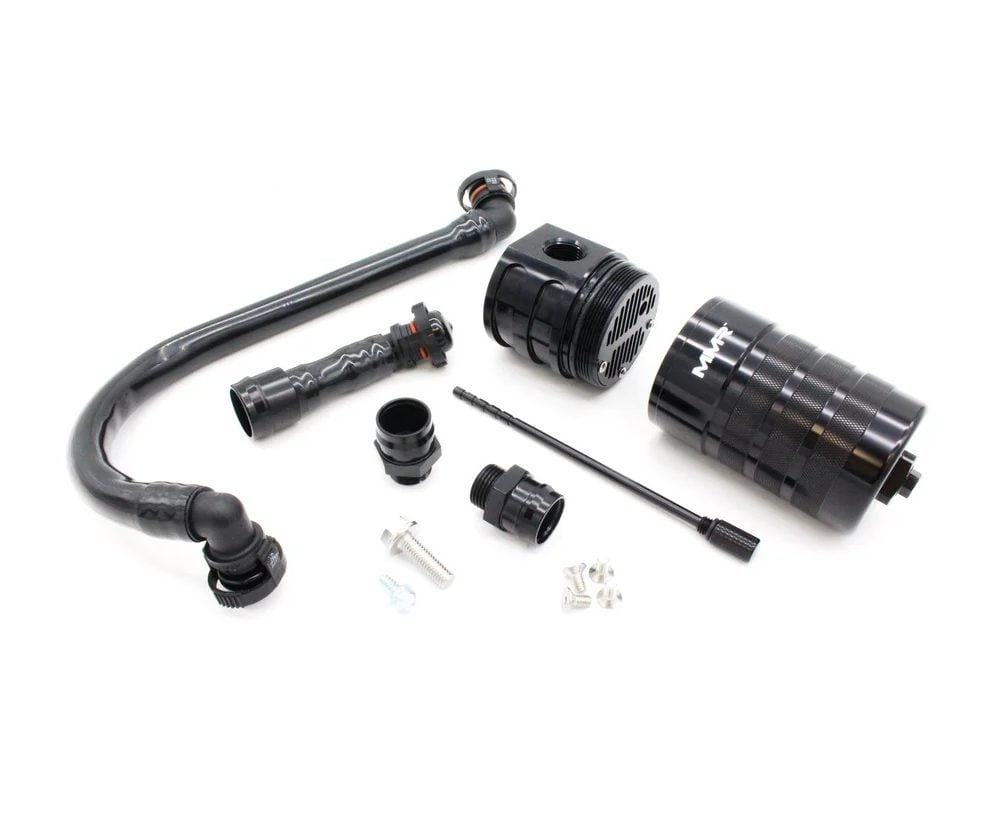 MMX Billet Aluminum Oil Catch Can Kit for F2x / F3x BMW 1 Series, 2 Series, 3 Series, and 4 Series (with N55 engine)