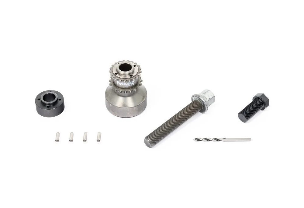 MMX Billet 4-Pin Single-Piece Crank-Hub Upgrade Kit for BMW Vehicles (with N55 and S55 engines)