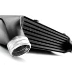 MMX Performance Intercooler for Exx BMW 1 Series, 3 Series, 5 Series, and Z4 - Lower Rear Side View of Intercooler