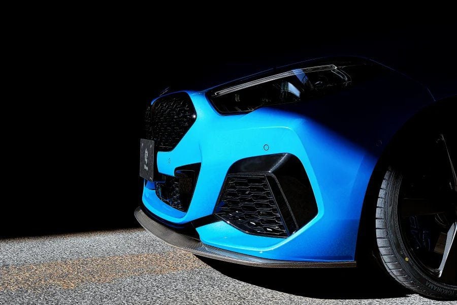 3DDesign Carbon Front Lip for F44 BMW M235i - Right Front Side Close View