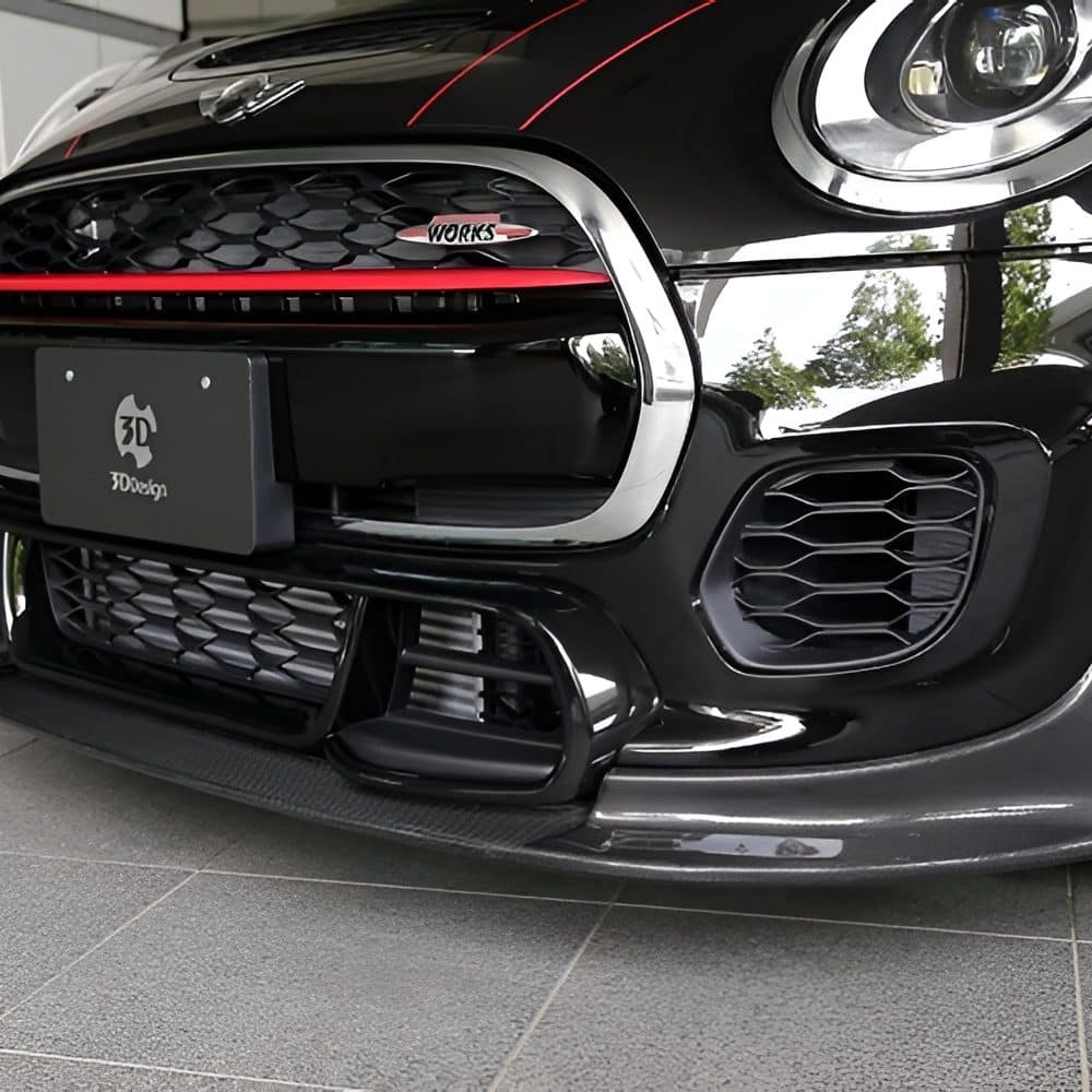 3DDesign Carbon Front Lip for F56 MINI Cooper JCW - Right Side View