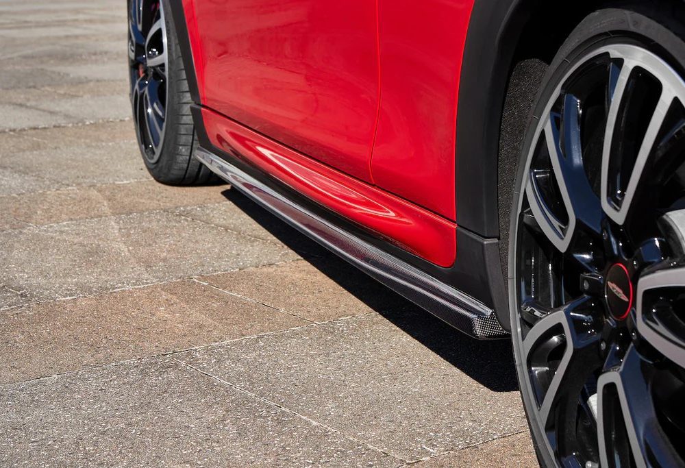3DDesign Carbon Side Skirt Set for F56 Mini Cooper Hatch JCW - Close Side View