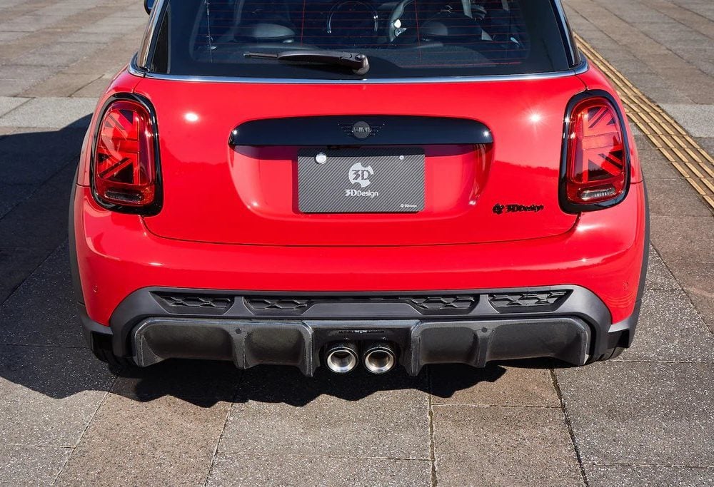 3DDesign Carbon Rear Diffuser for F56 MINI Cooper JCW (facelift