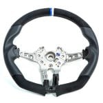 3DDesign Alcantara and Leather Steering Wheel for F8x BMW M2, M3, and M4