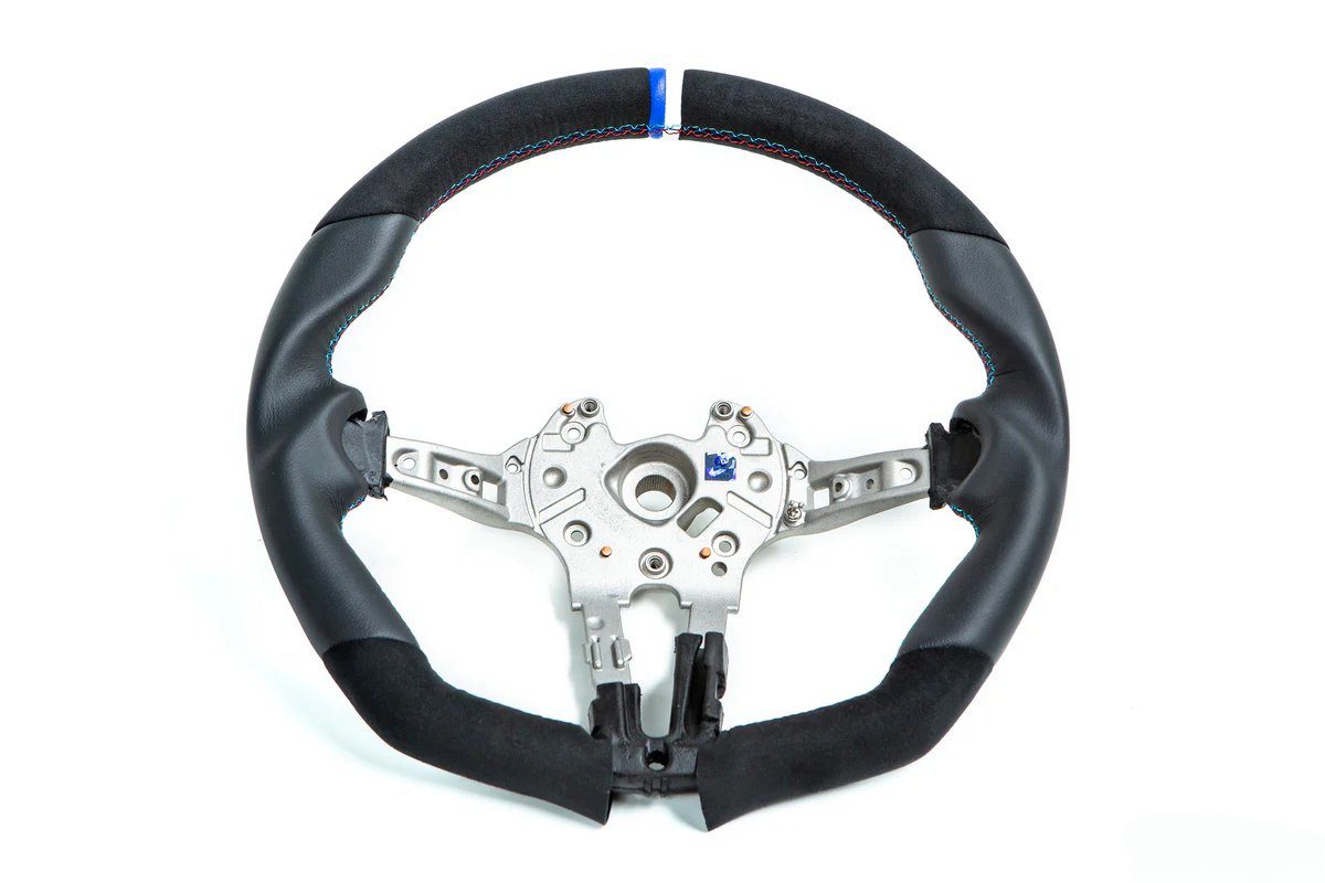 3DDesign Alcantara and Leather Steering Wheel for F8x BMW M2, M3, and M4 [6301-0011M]