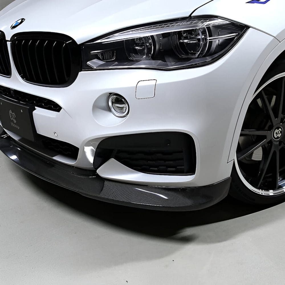 3DDesign Carbon Front Lip for F16 BMW X6 M Sport Installed