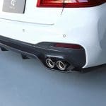 3DDesign Carbon Rear Diffuser for G30 BMW 5 Series Installed