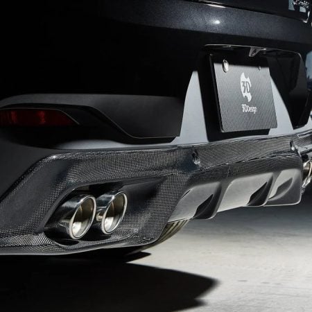 3DDesign Carbon Rear Diffuser for F39 BMW X2 M Sport X (with quad exhaust tips) [3108-23911]