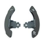 3DDesign Carbon Shift Paddles for F9x and Gxx BMW Vehicles and A9x Toyota Supra - Silver Front View