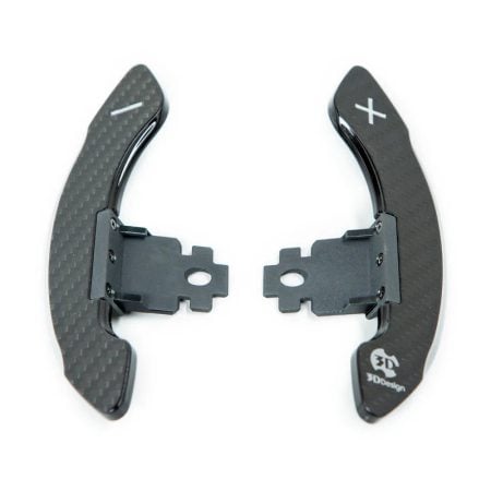 3DDesign Carbon Shift Paddles for F9x and Gxx BMW Vehicles and A9x Toyota Supra [6101-00332/6101-00333]