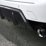 3DDesign Carbon Rear Diffuser for G20 BMW 3 Series M Sport (facelift) (with dual exhaust tips) Installed - Closeup Right Side View