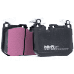 MMX RP650 Performance Front Brake Pads for F8x BMW M2 / M3 / M4 - Front and Back Side View of Pair