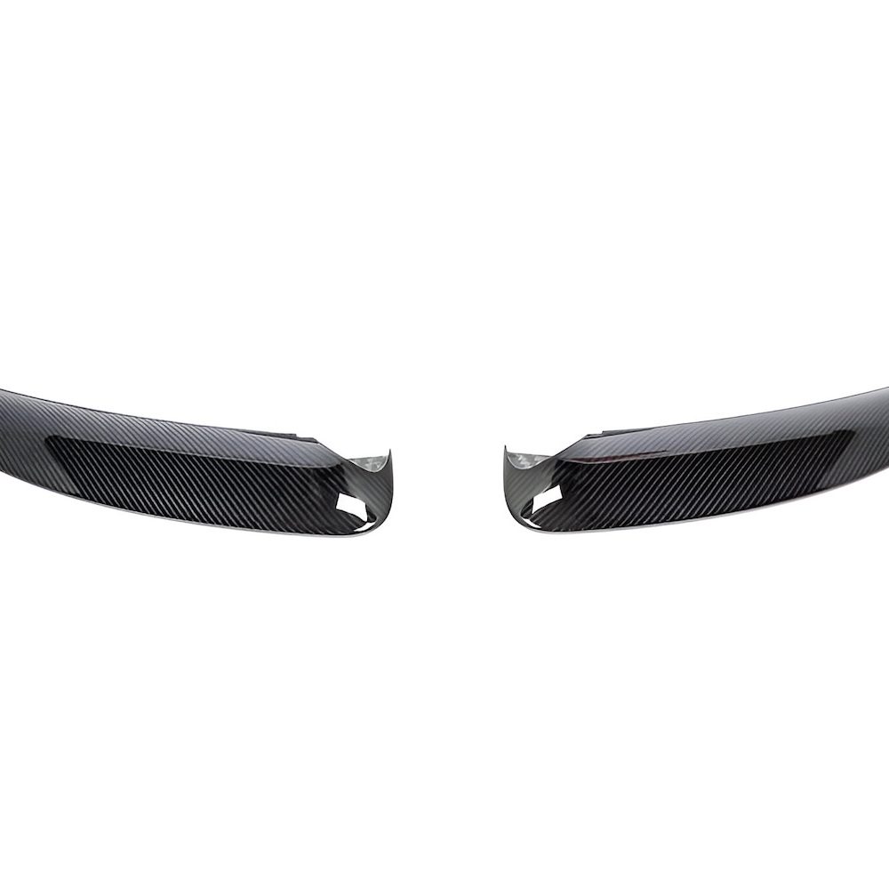 Karbonius Composites Carbon Front Splitter Set for E46 BMW M3 CSL [E46SP02-CF-1/E46SP02-CF-2] - Front View