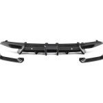3DDesign Carbon Rear Diffuser Set for F95 BMW X5 M (facelift) - Front View of Each Piece