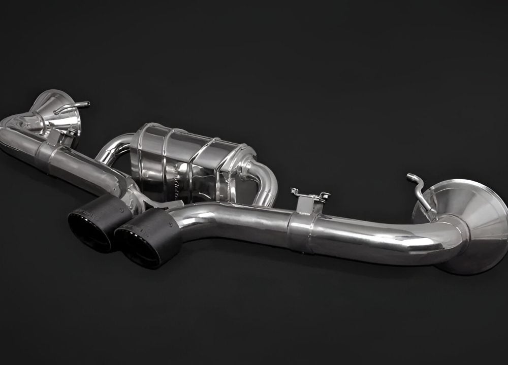 Capristo Valved Muffler w/ Carbon Tips for 992 Porsche 911 GT3 & GT3 RS