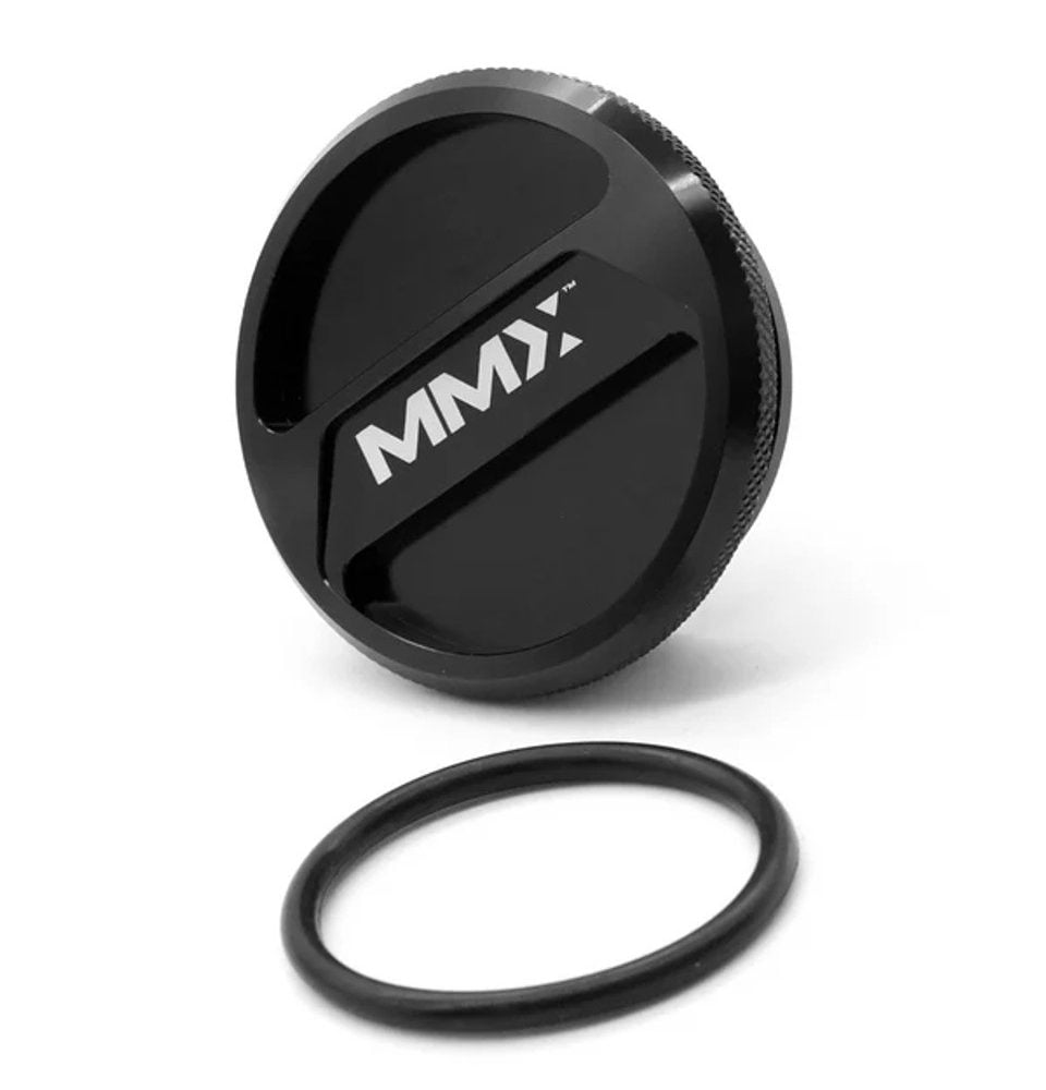 MMX Billet Aluminum Washer Fluid Cap for BMW F-Chassis Models with MMX Logo - Cap & O-Ring