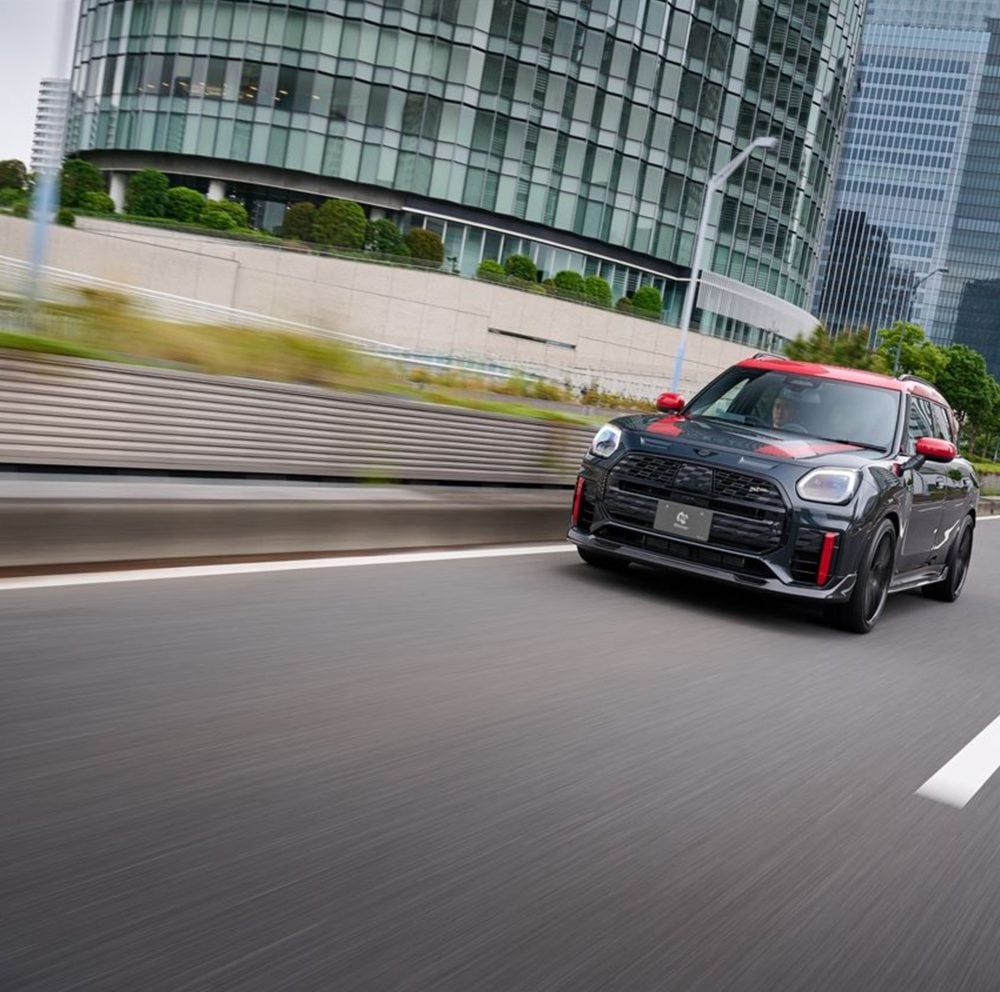 3DDesign Carbon Front Lip Spoiler for U25 MINI Countryman JCW