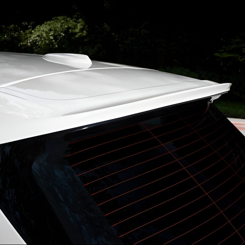 3DDesign Roof Spoiler for F45 BMW 2 Series Active Tourer Installed - Close Rear View