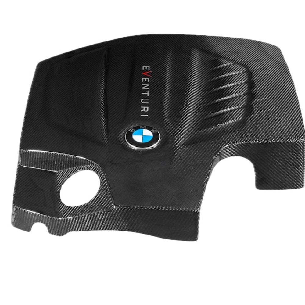 Eventuri Black Carbon Engine Cover for FXX BMW M235i, 335i and 435i [EVE-N55-CF-ENG]