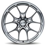 Volk Racing G025LC Wheel in Shining Light Metal/FDMC Rim - Front View of Wheel