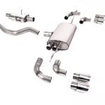 Milltek Resonated Catback Exhaust System for L663 Land Rover Defender 110 (P400) with Polished Tips
