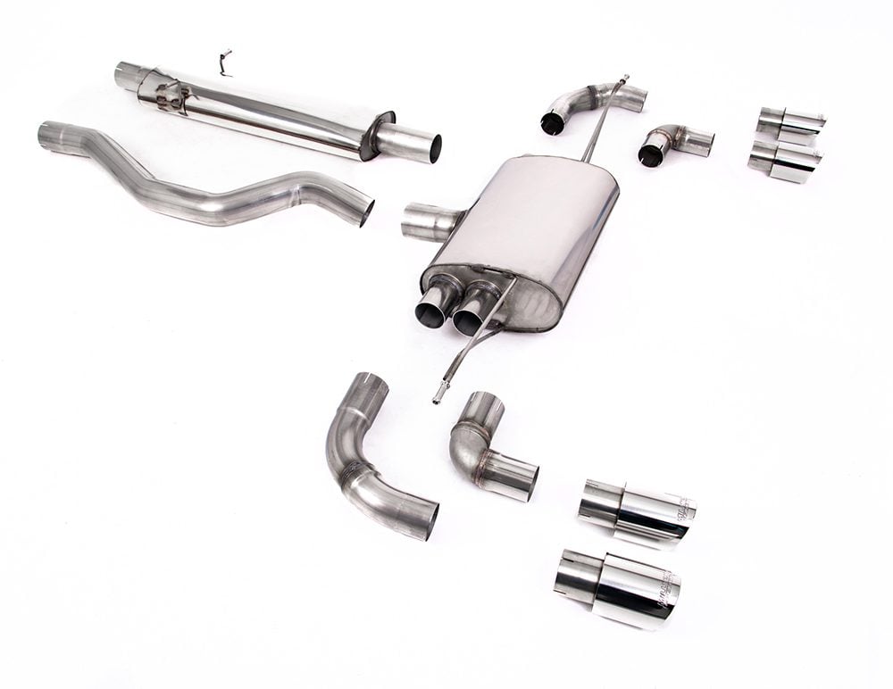 Milltek ECE-Approved Resonated Catback Exhaust System for L663 Land Rover Defender 110 (P400) with Polished Tips