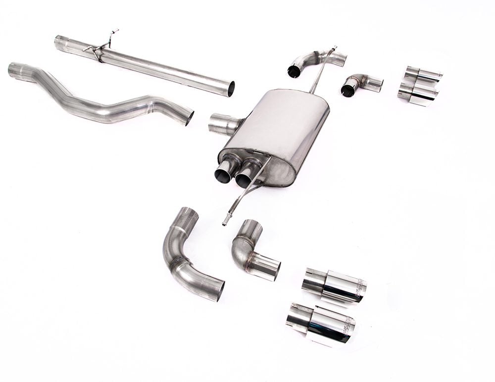 Milltek ECE-Approved Non-Resonated Catback Exhaust System for L663 Land Rover Defender 110 (P400) with Polished Tips