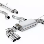 Milltek Resonated Catback Exhaust System for L663 Land Rover Defender 130 (P400) with Polished Tips