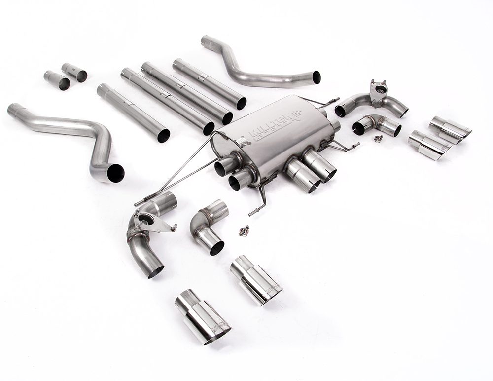 Milltek Valved & Non-Resonated Catback Exhaust System for L663 Land Rover Defender V8 110 with Polished Tips