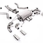 Milltek Valved & Resonated Catback Exhaust System for L663 Land Rover Defender V8 90 with Polished Tips